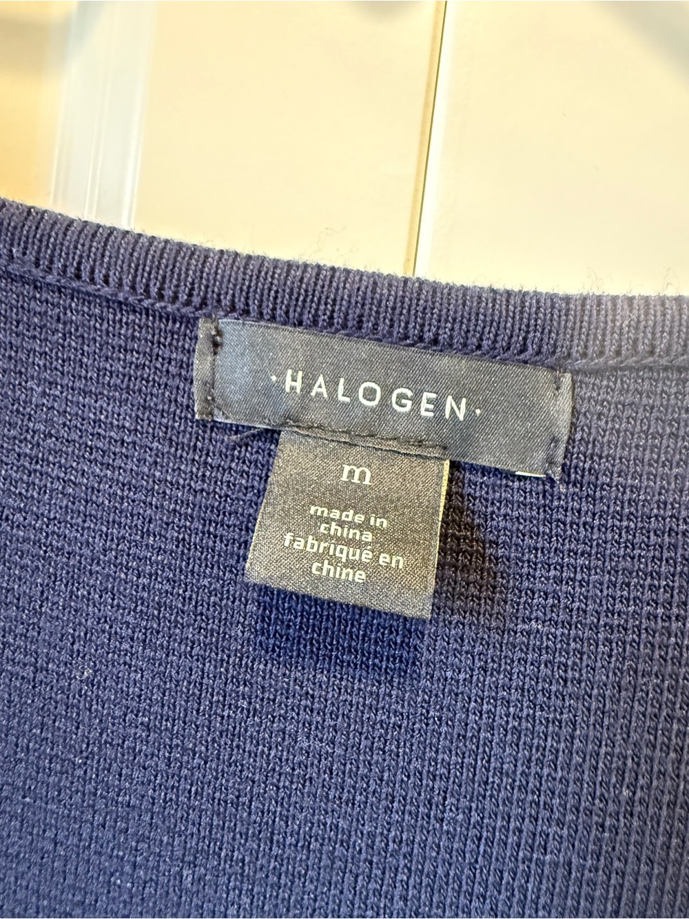 Halogen Navy Rib-Panel Scoop Neck Tank - Picture 2 of 5